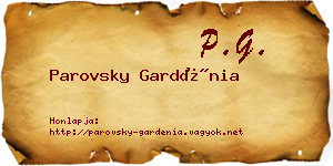 Parovsky Gardénia névjegykártya
